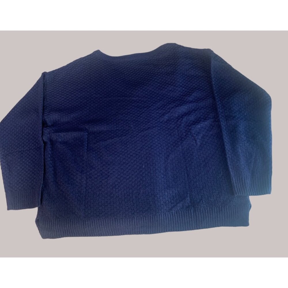 LuLaRoe XL Navy Blue Textured Sweater - Picture 4 of 4